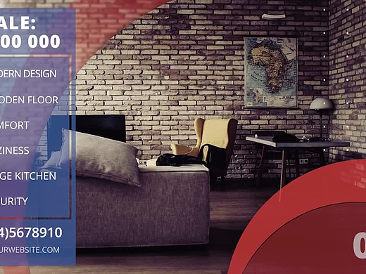 PR模板|经典设计简单文本布局圆过渡房地产酒店公寓
