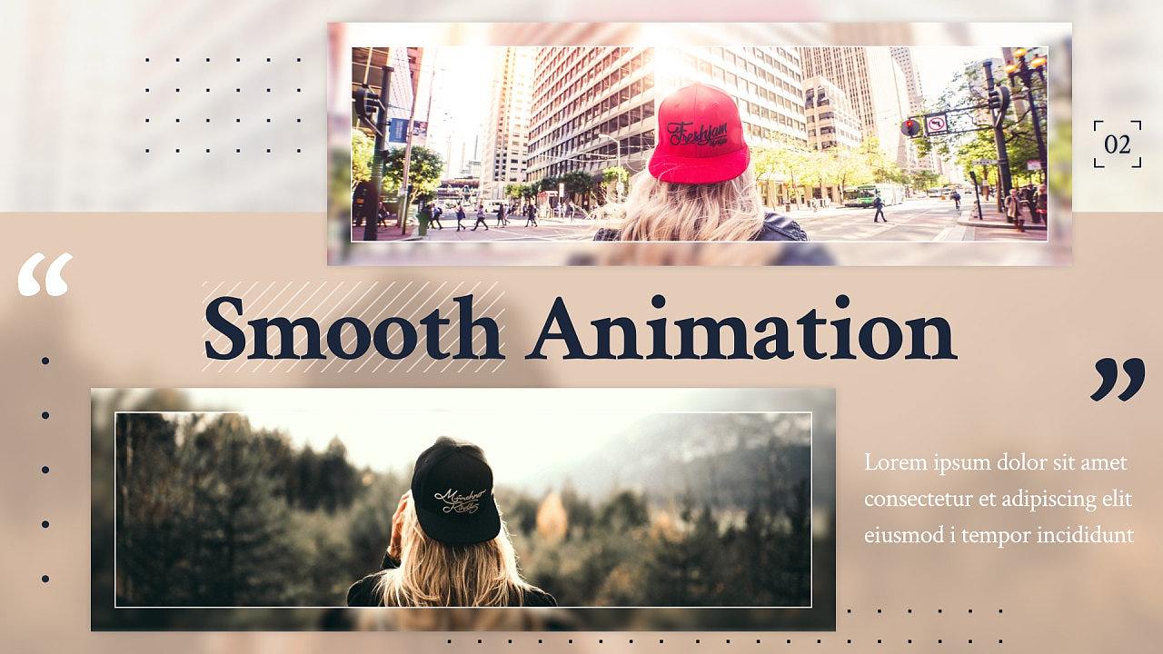 PR模板|高级设计文本动画平滑过渡旅游旅拍节目片头