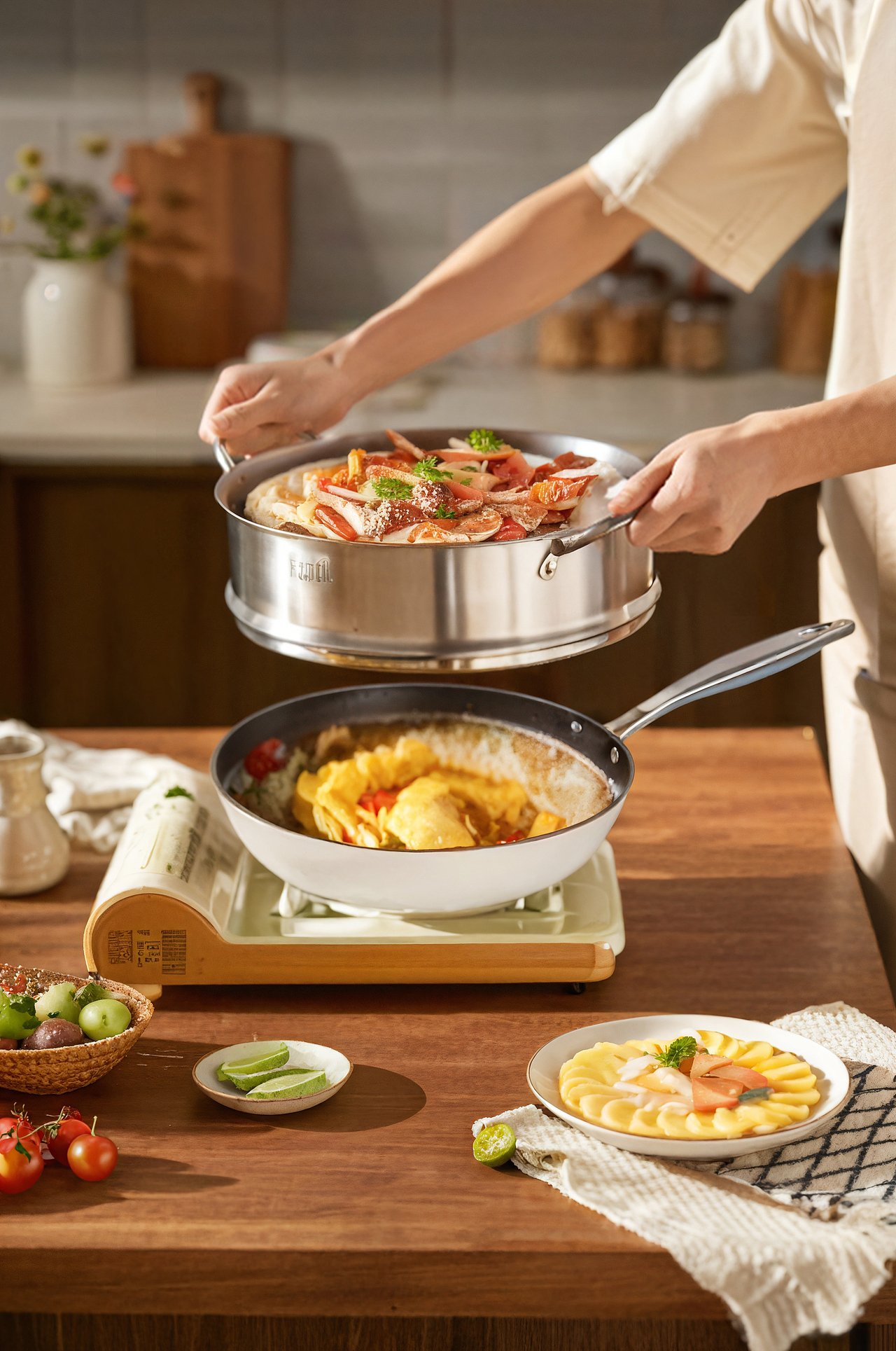 有间|意大利康詩达钛金深层煎炒锅