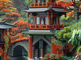 像素风格-中式建筑