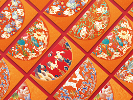 基于清代宫廷织绣纹样的兔年主题红包设计