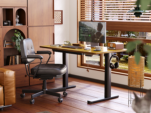 Amazon | CLaiks 抽屉款升降桌