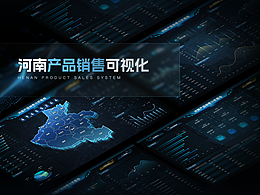 河南企业销售可视化数据大屏