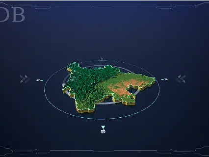 小清新风格地图