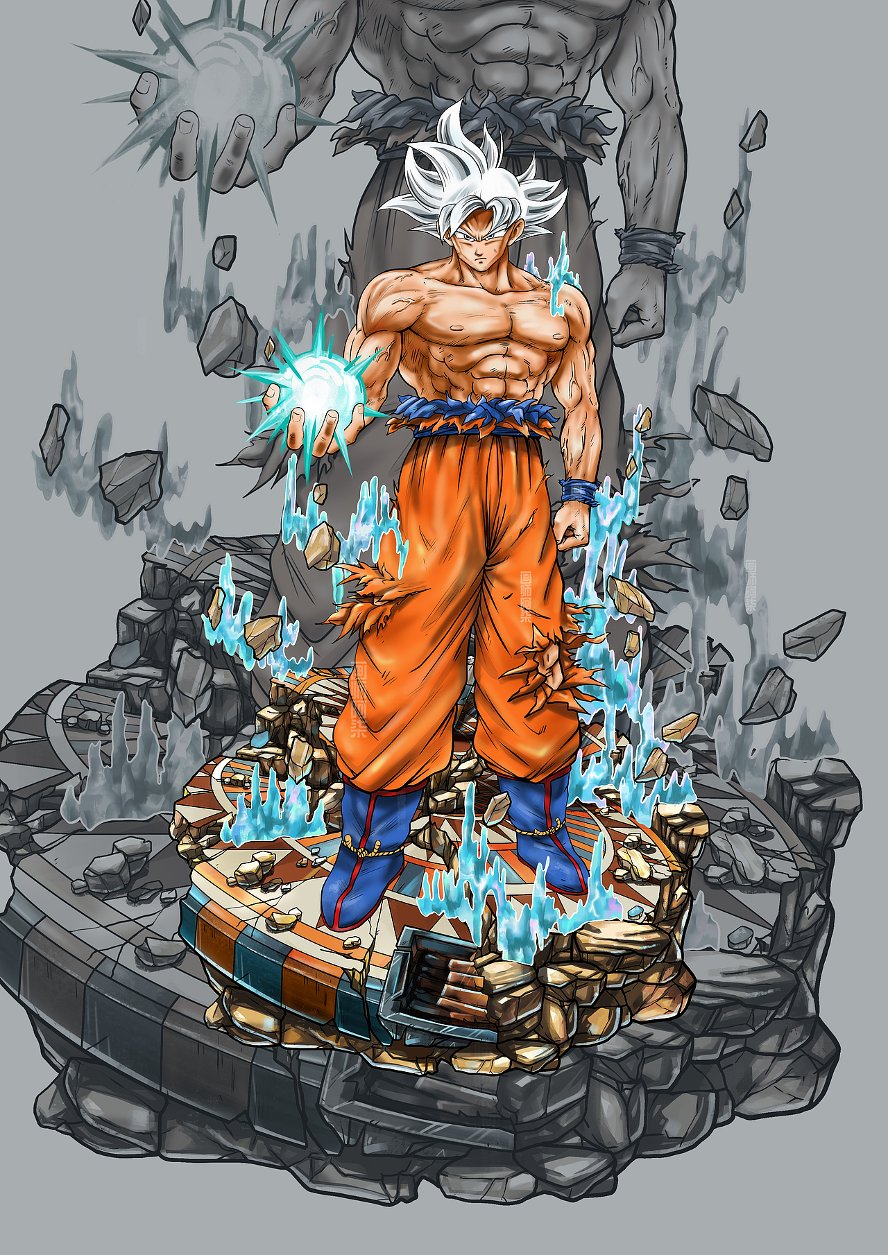 七龙珠白神自在极意功孙悟空手办设计约稿gk雕像（图ZMzczMTM5NTgw） - 商业插画 - 站酷设计师画师阿柒原创素材 - 站酷ZCOOL