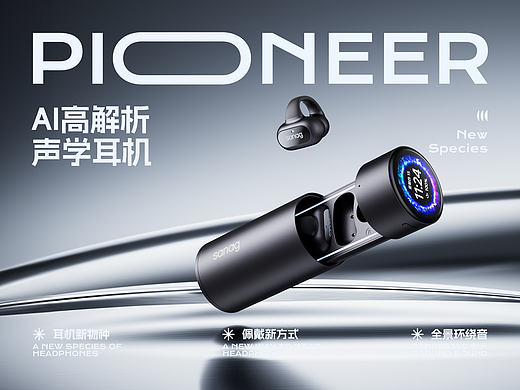 单品电商详情全案 | AI x 塞那耳机 | 视觉精选