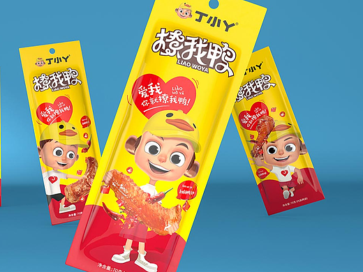 休闲食品包装设计丨鸭肉包装设计，鸭脖包装设计，鸭翅