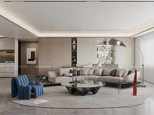 现代意式客餐厅玄关