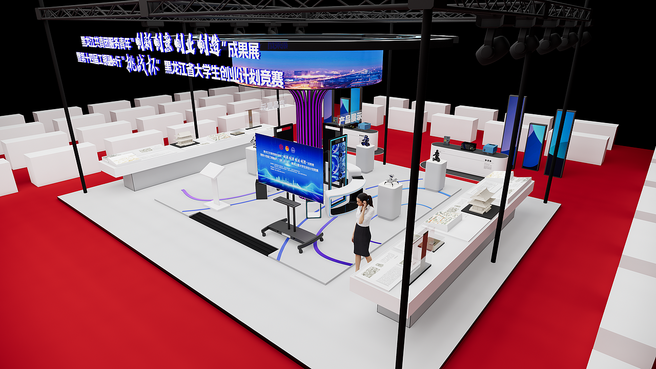 首次展台设计科技展台（图ZMzczMTg0NTU2） - 展陈设计 - 站酷设计师小牛奔奔路人甲原创素材 - 站酷ZCOOL