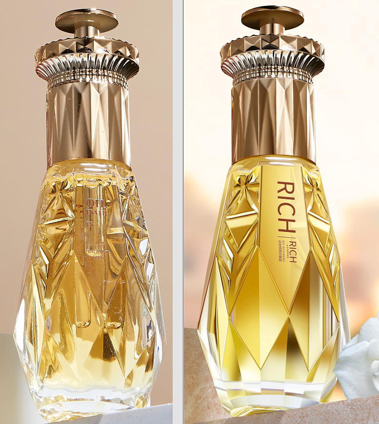 护肤品精修 产品精修 修图对比 | 半透光玻璃瓶