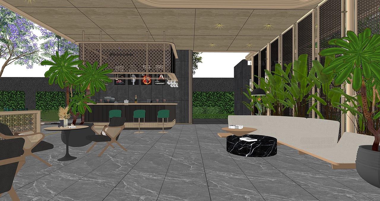 成都中交锦江颂示范区景观SU模型下载