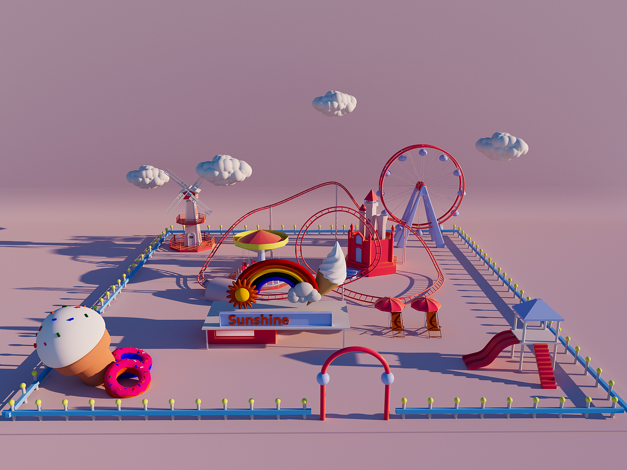 阳光游乐场（图ZMzczMjA3OTU2） - 场景 - 站酷设计师基德的向日葵原创素材 - 站酷ZCOOL