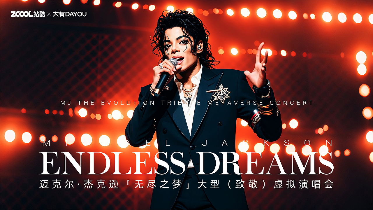 MichaelJackson「无尽之梦]（图ZMzczMjA5OTAw） - 海报 - 站酷设计师L小李先生原创素材 - 站酷ZCOOL