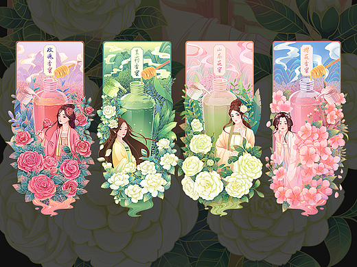 新中式包装插画