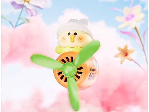 玩味 小鹦鹉BEBE 小飞机车载香薰汽车