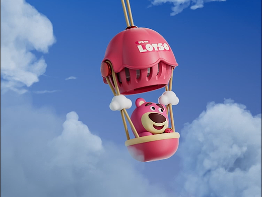 玩味 草莓熊 热气球车载香薰（个人主页-ZNjkwNzQyNjA=） - 动画/影视 - 站酷设计师AgiPixel_Lab原创素材 - 站酷ZCOOL