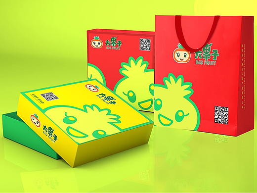 水果礼品盒包装设计｜水果包装设计 卡通设计 水果包装