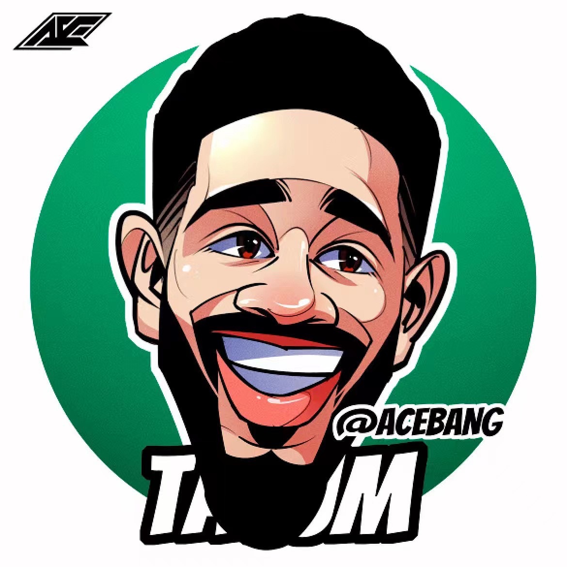 NBA凯尔特人美漫卡通篮球插画Q版头像集