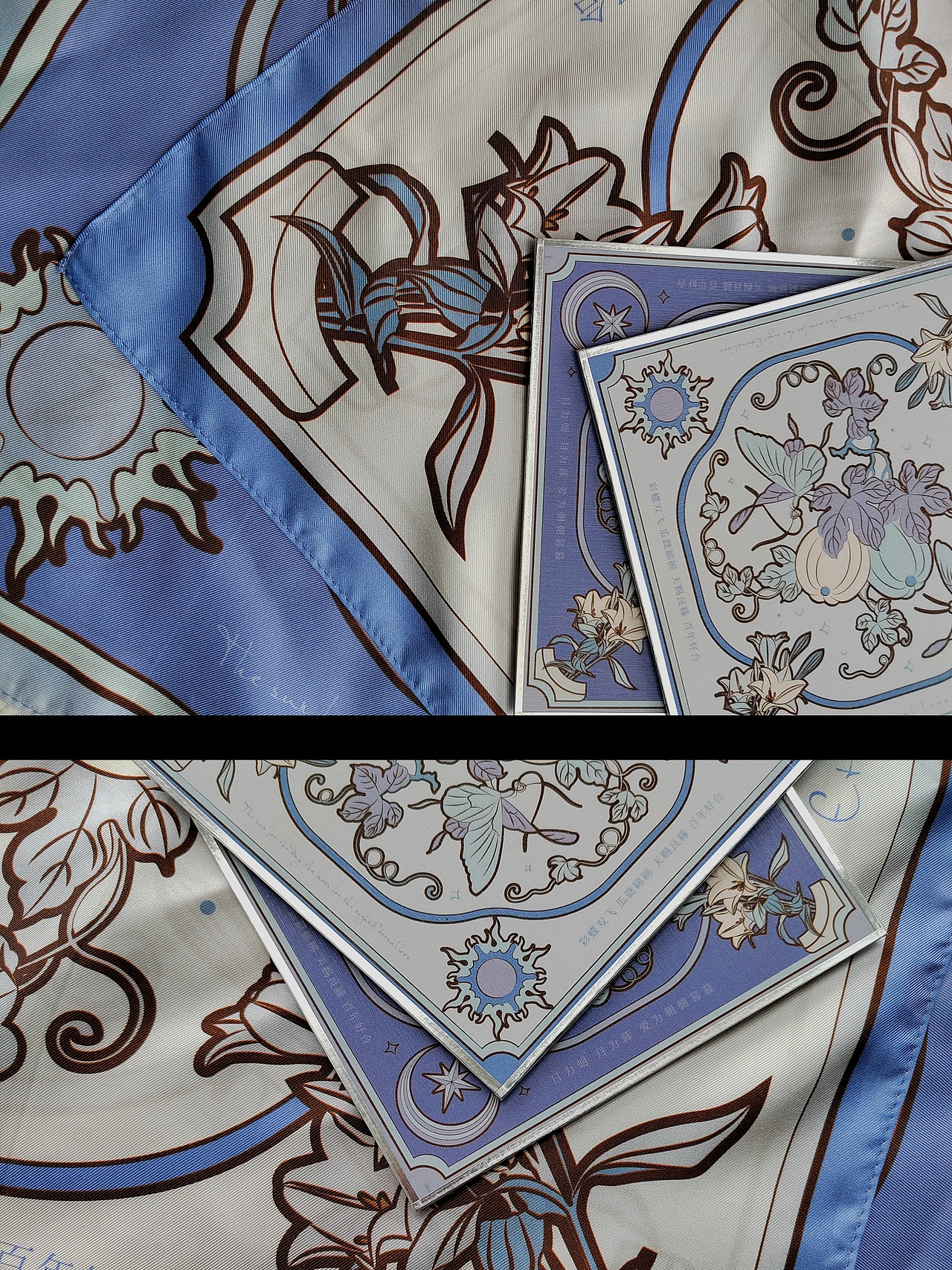 【彩蝶双飞-Eternal Love】婚庆丝巾方巾设计-可授权（图ZMzczMjQ5MDE2） - 图案 - 站酷设计师MANSHU漫舒原创素材 - 站酷ZCOOL