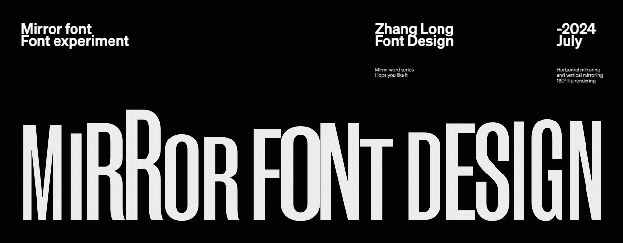 镜像字篇（图ZMzczMjU0MjAw） - 字体/字形 - 站酷设计师张龙_原创素材 - 站酷ZCOOL