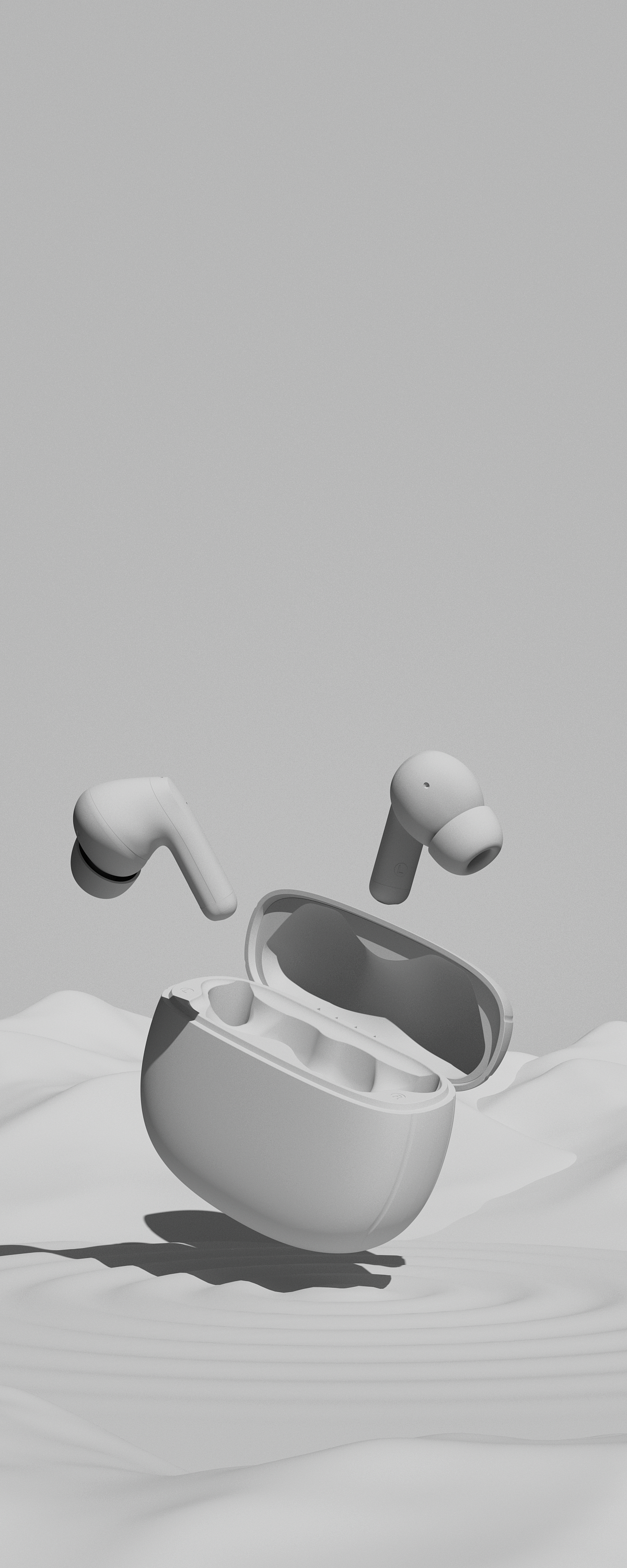 蓝牙耳机+场景搭建渲染+排版