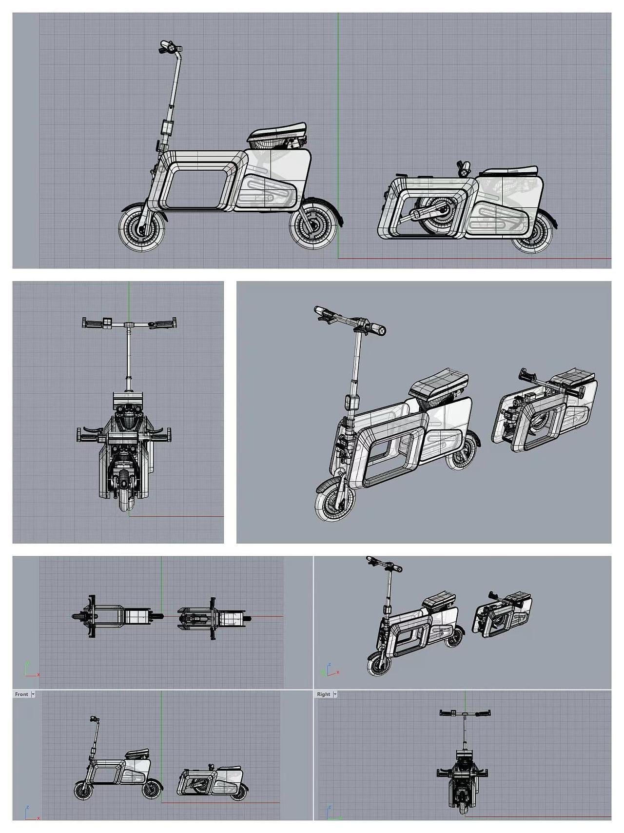 极简便携式电瓶车