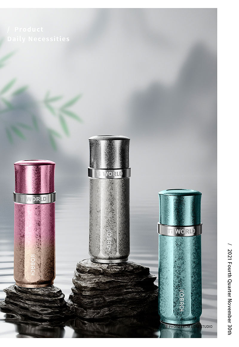 生活用品｜康巴赫纯钛杯 & 壹万视觉（图ZMzczMjc5Mjg0） - 产品摄影 - 站酷设计师壹万视觉原创素材 - 站酷ZCOOL