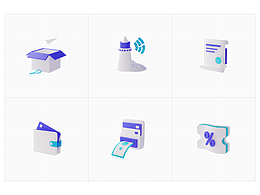 金融商務(wù)管理系統(tǒng)空狀態(tài)3D插畫(huà)