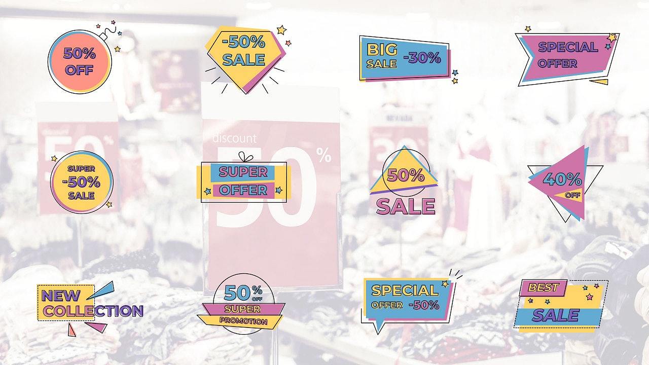 PR模板|活力独特创意销售图标标题展示广告促销活动（图ZMzczMjgyODE2） - 影视后期 - 站酷设计师猿文件网官方账号原创素材 - 站酷ZCOOL