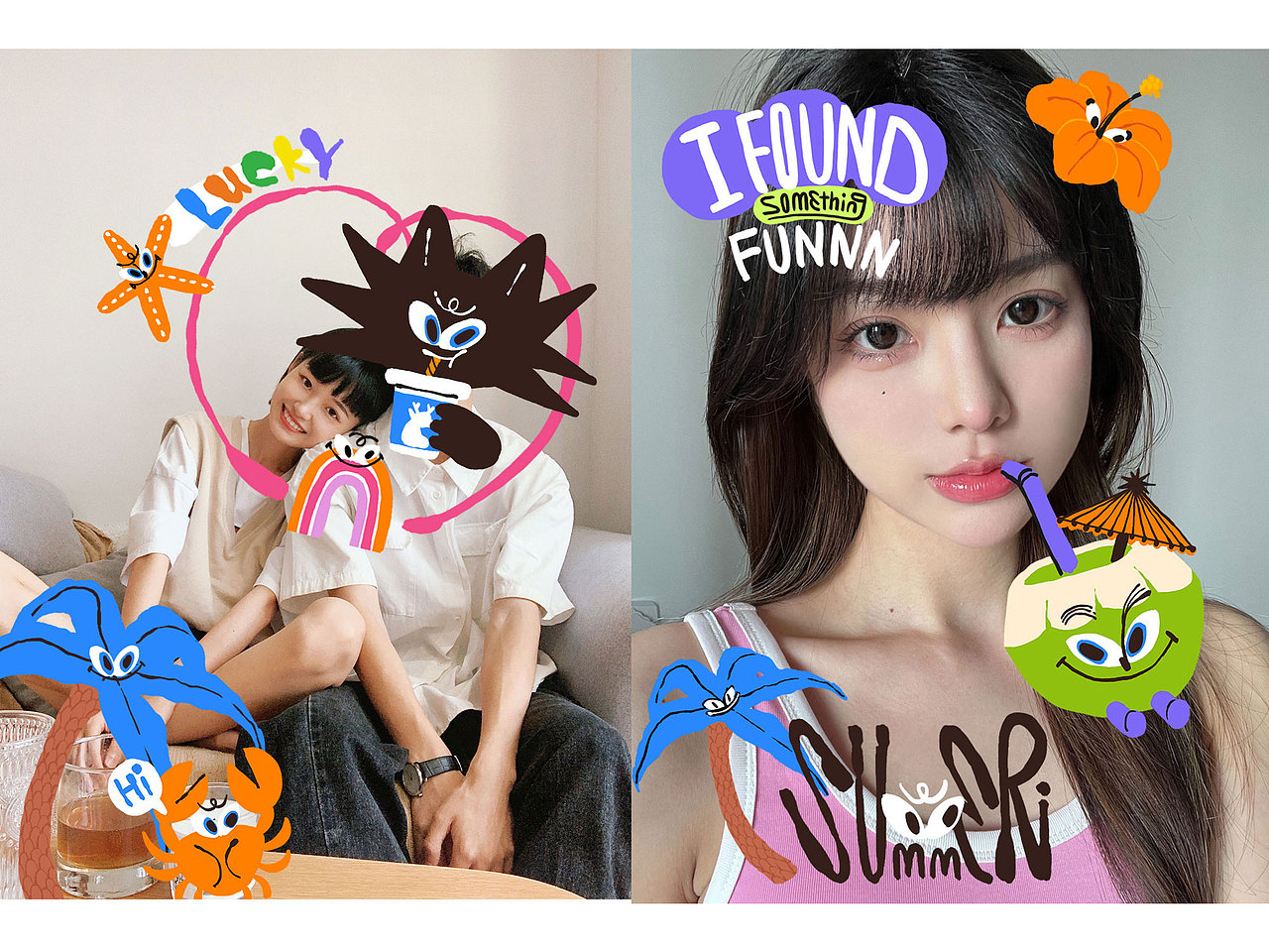 夏日浪漫（图ZMzczMjg0OTMy） - 商业插画 - 站酷设计师紫目LI原创素材 - 站酷ZCOOL