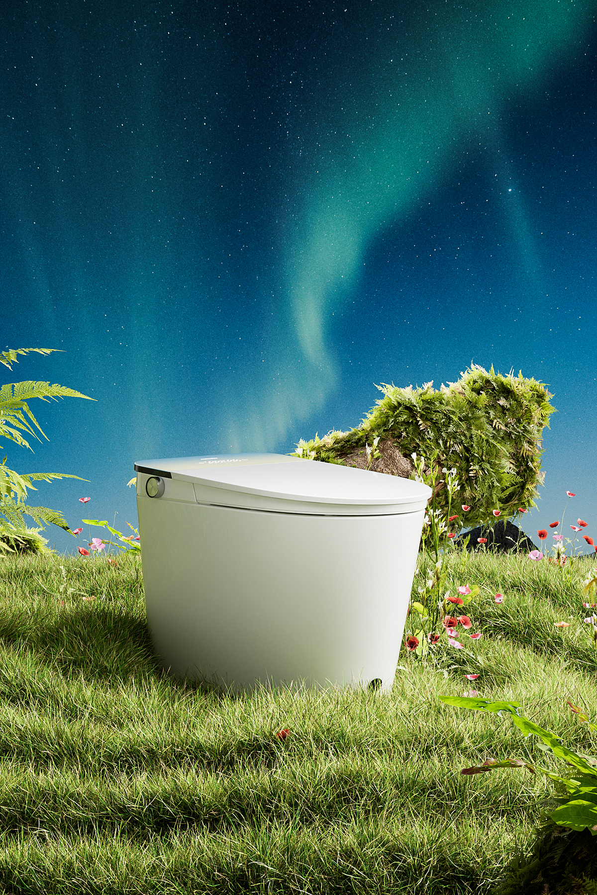 智能花洒丨智能马桶 渲染