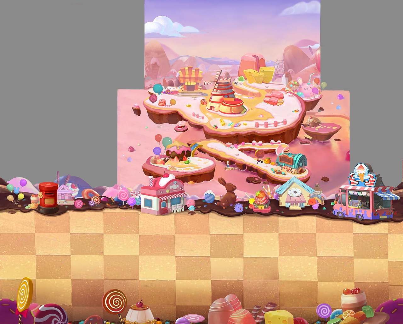 Q版场景（图ZMzczMzI3MTQw） - 游戏原画 - 站酷设计师什么不吃饭嗨原创素材 - 站酷ZCOOL