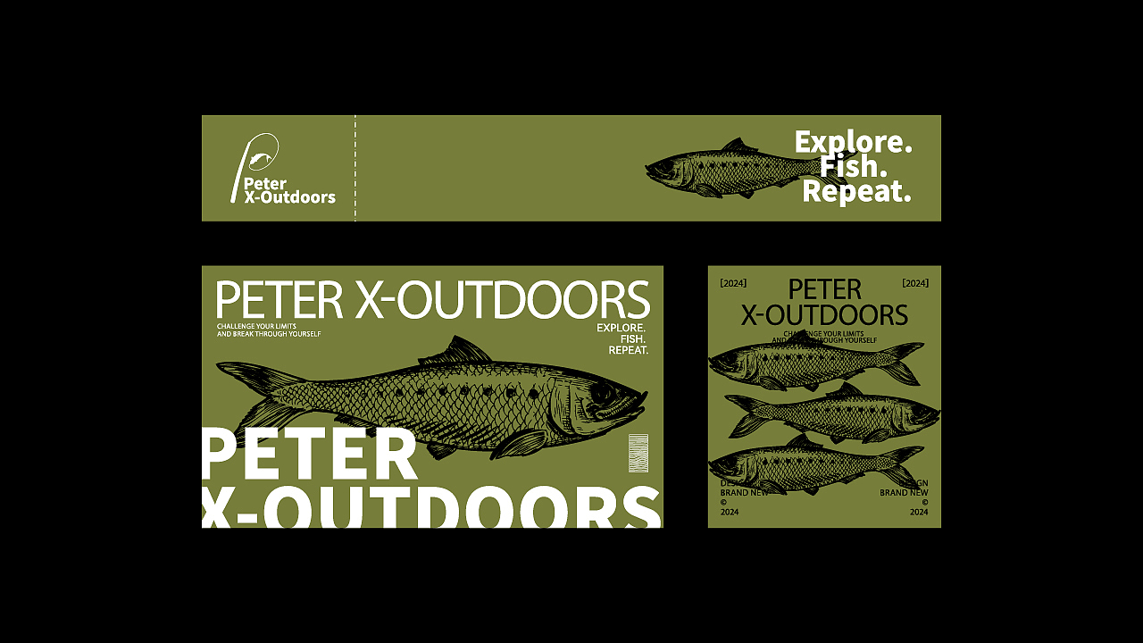 Peter X-Outdoors户外路亚 品牌设计