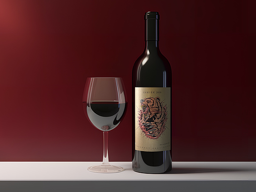 葡萄酒产品精修图