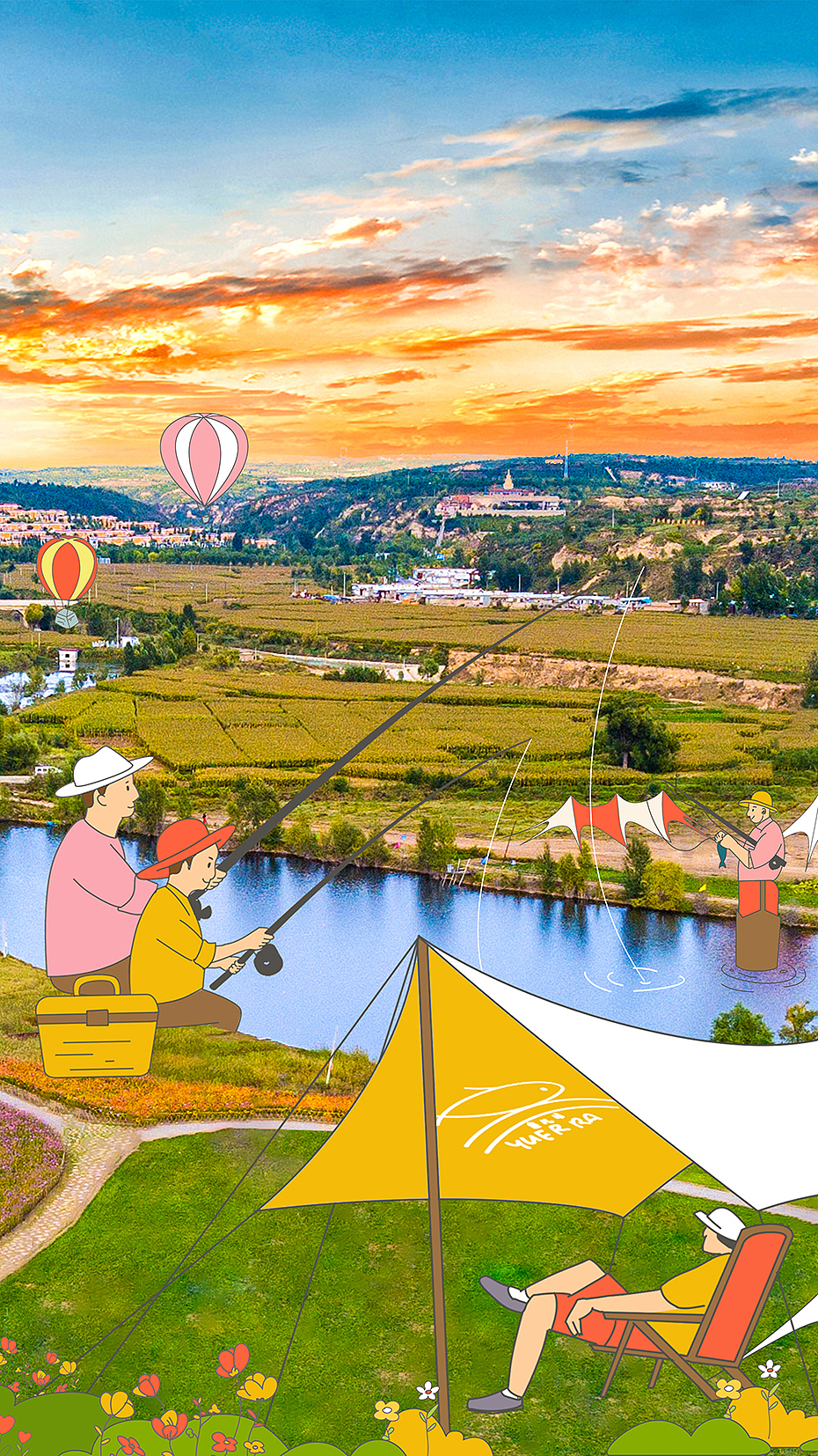 去钓鱼吧（图ZMzczMzYwMDg0） - 商业插画 - 站酷设计师Wsp小魏原创素材 - 站酷ZCOOL