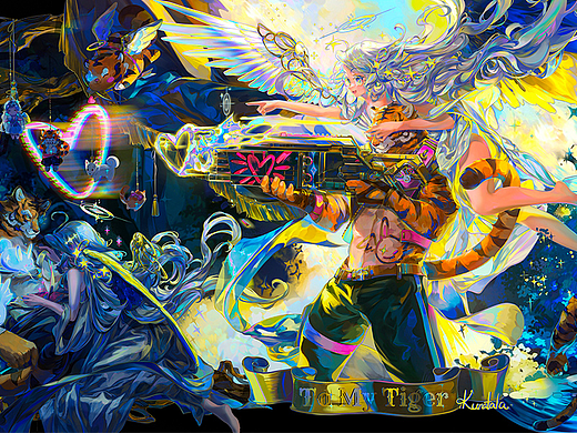 《My Tiger》系列的长卷