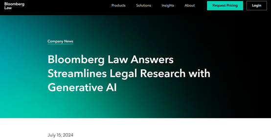 彭博发布Bloomberg Law Answers，专用于简化法律文件_AIGC开放社区-站酷ZCOOL