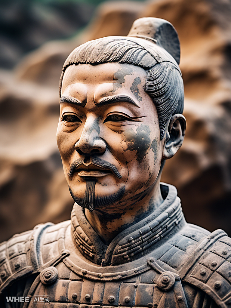 秦的王朝—兵马俑（图ZMzczMzgwNDY0） - AI作品 - 站酷设计师华哥66原创素材 - 站酷ZCOOL