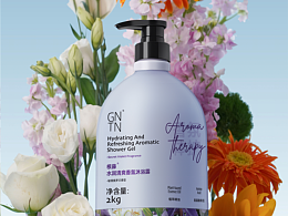 香氛沐浴露洗发水修图