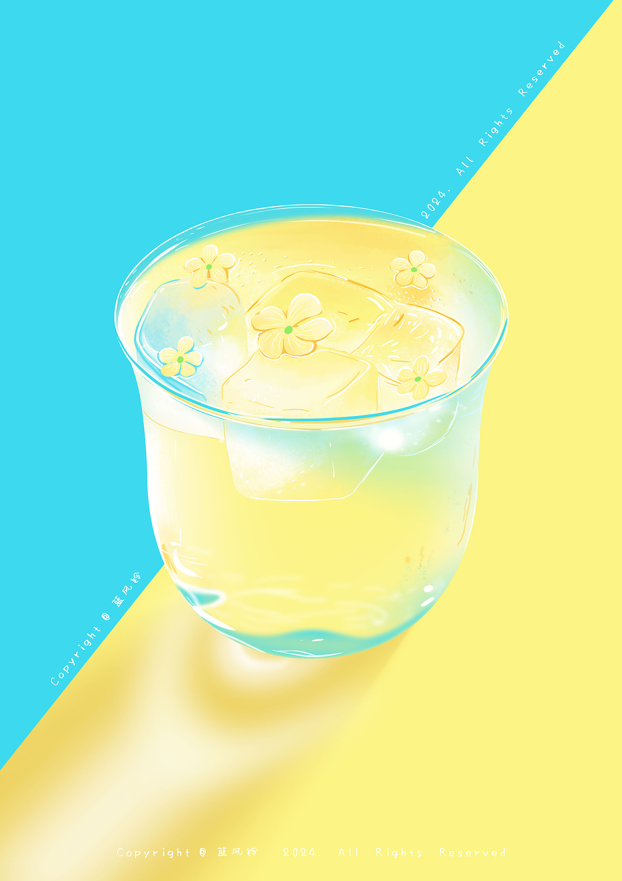 夏日饮品插画系列（图ZMzczMzk3NjAw） - 创作习作 - 站酷设计师夕月ya原创素材 - 站酷ZCOOL