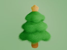 毛毡圣诞树（练习作品-非原创）