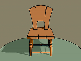 三渲二椅子（练习作品-非原创）