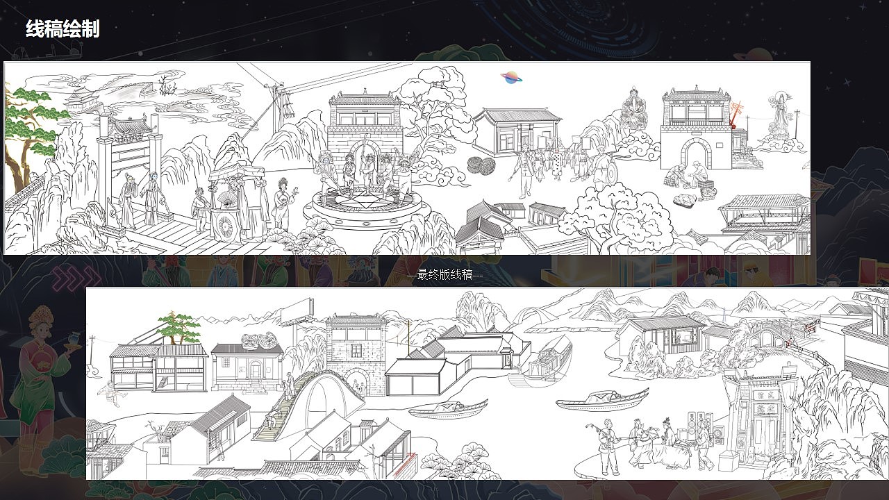 赛博*国潮插画|地都村百景图（图ZMzczNDYxNDU2） - 海报 - 站酷设计师期是原创素材 - 站酷ZCOOL