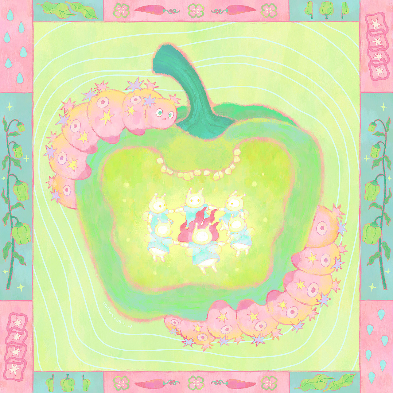 辣椒精灵（图ZMzczNDYxMzky） - 创作习作 - 站酷设计师肉干蛋原创素材 - 站酷ZCOOL