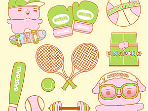 夏日貼紙合集（個人主頁-ZNjkwOTk3MDA=） - 圖案 - 站酷設計師貝貝的天空原創(chuàng)素材 - 站酷ZCOOL