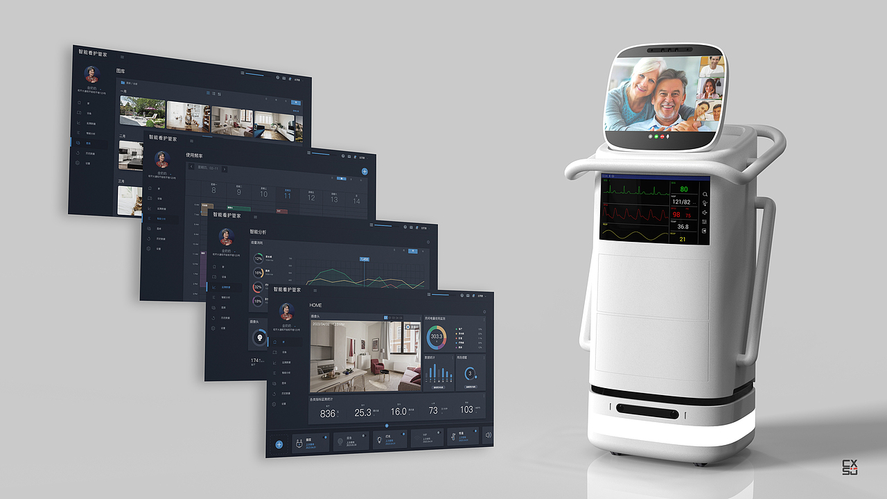 老年智能看护机器人管家（图ZMzczNDcwNzg4） - 人机交互 - 站酷设计师CHANGXIDesign原创素材 - 站酷ZCOOL