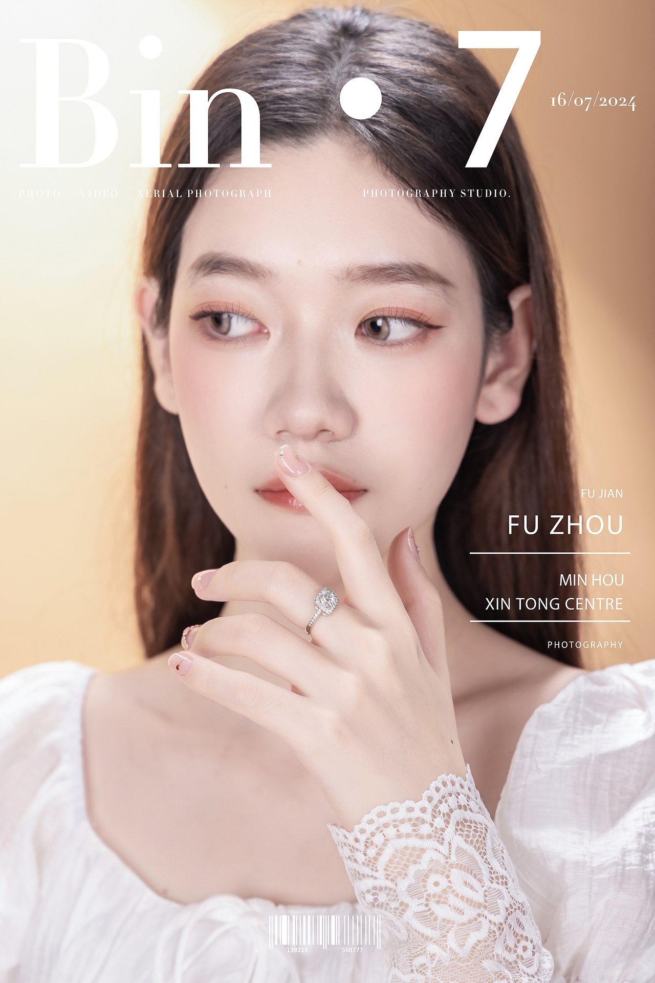 Bin x 7 丨电商饰品 莫桑钻 耳钉戒指项链场景模特图