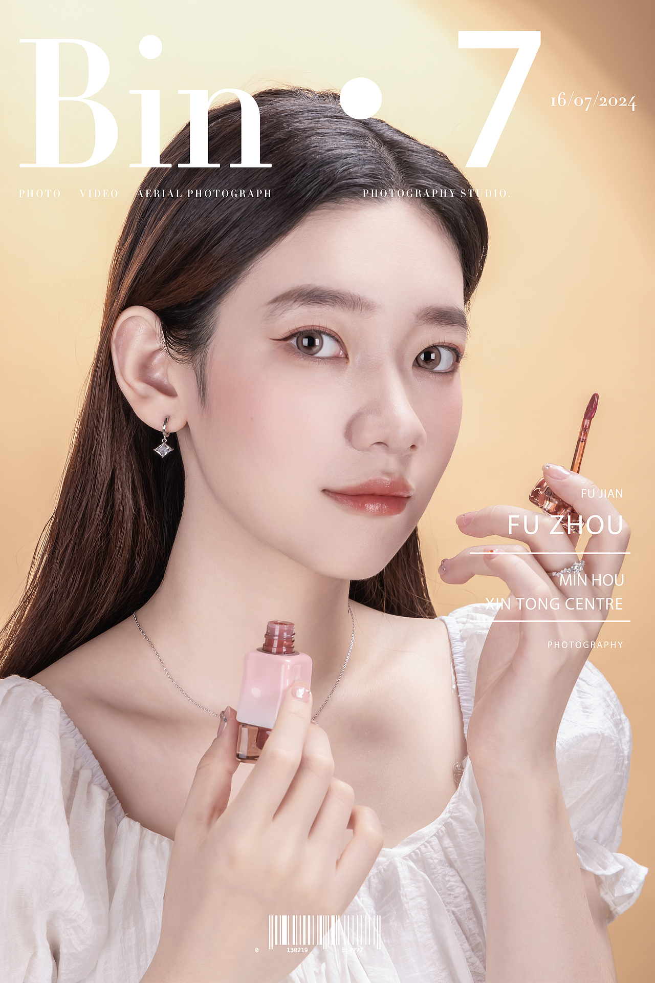 Bin x 7 丨电商饰品 莫桑钻 耳钉戒指项链场景模特图