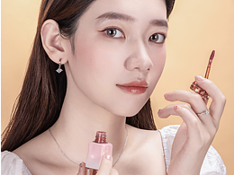 Bin x 7 丨電商飾品  莫桑鉆 耳釘戒指項鏈場景模特圖