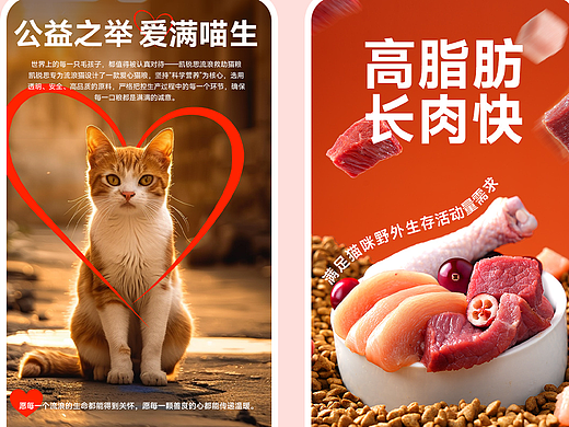 电商宠物详情页猫粮狗粮详情页宠物食品流浪猫粮详情页